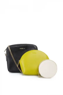 Primavera messenger bag + cosmetic bag Furla black
