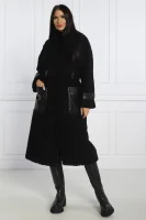 Shearling coat Mivena-1 | Regular Fit HUGO black