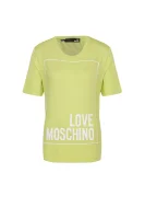 T-shirt | Regular Fit Love Moschino limonkowy