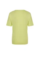 T-shirt | Regular Fit Love Moschino limonkowy