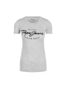 T-shirt Charleen | Slim fit Pepe Jeans London szary