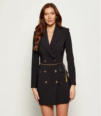 Sukienka Elisabetta Franchi | Czarny AB89657E2