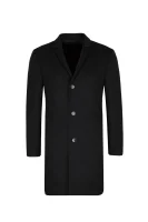 Wełniany płaszcz Carlo Calvin Klein czarny