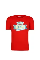T-shirt | Regular Fit Diesel czerwony