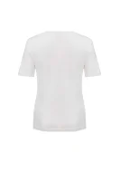 T-shirt Boutique Moschino kremowy