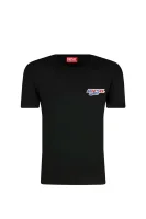 футболка | regular fit Diesel чорний