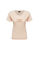 T-shirt Elisabetta Franchi brzoskwiniowy