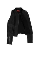 Lenina leather jacket HUGO black