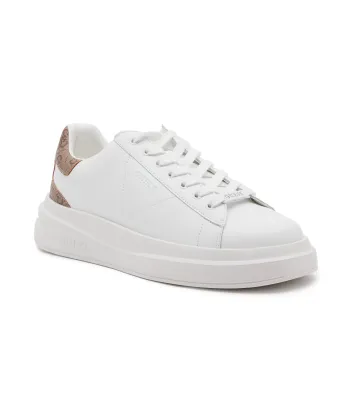 Skórzane sneakersy ELBA Guess | Biały FMPVIB LEA12
