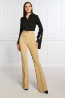 Spodnie | flare fit Elisabetta Franchi beżowy