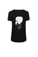 T-shirt Ikonik Karl Lagerfeld czarny