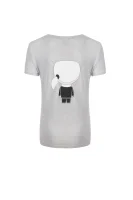 T-shirt Ikonik Karl Lagerfeld szary