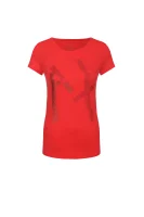 T-shirt Armani Exchange czerwony
