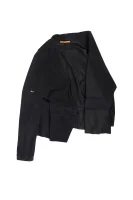 JANELLI Leather Jacket BOSS ORANGE charcoal