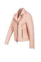 Jamela2 Leather Jacket BOSS ORANGE powder pink