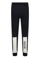 спортивні штани | regular fit BOSS Kidswear темно-синій