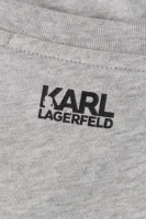 T-shirt Ikonik Karl Lagerfeld popielaty