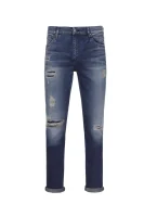 jeansy sculpted CALVIN KLEIN JEANS granatowy