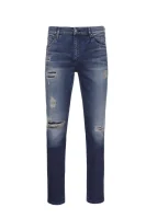 jeansy sculpted CALVIN KLEIN JEANS granatowy