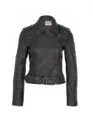 THDW Biker Leather Jacket Hilfiger Denim black