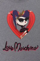 T-shirt Love Moschino szary