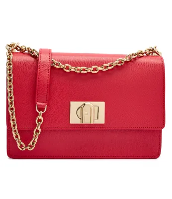 Leather messenger bag FURLA 1927 S ARES Furla | Red BAFIACO ARE000