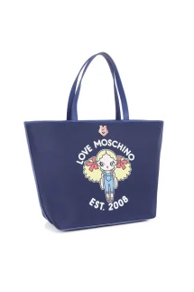 Shopper bag Love Moschino navy blue