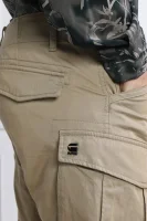 Spodnie Cargo Rovic Zip 3D | Straight fit G- Star Raw beżowy