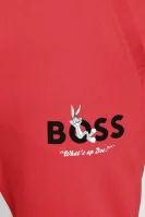 Spodnie dresowe BOSS X LOONEY TUNES Hare | Regular Fit BOSS BLACK czerwony