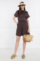 Szorty OLIVETO | Relaxed fit Max Mara Leisure brązowy
