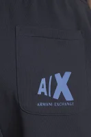 Spodnie dresowe | Regular Fit Armani Exchange granatowy