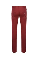 Spodnie J06 | Slim Fit Emporio Armani czerwony