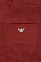 Spodnie J06 | Slim Fit Emporio Armani czerwony