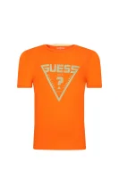 T-shirt | Regular Fit GUESS ACTIVE pomarańczowy