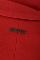 Wełniany płaszcz Itala Pepe Jeans London czerwony