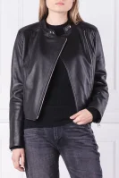 Skórzana ramoneska | Regular Fit Calvin Klein czarny