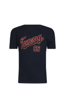 T-shirt TH COLLEGE 85 TEE | Regular Fit Tommy Hilfiger granatowy