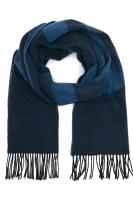 woolen scarf unisex z-471 HUGO navy blue