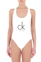 Strój kąpielowy CHEEKY RACER Calvin Klein Swimwear biały