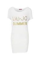 T-shirt | Regular Fit Liu Jo Beachwear biały