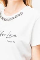 T-shirt SANCIRE | Regular Fit Pinko biały
