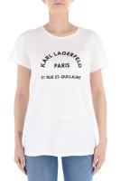 T-shirt | Loose fit Karl Lagerfeld biały