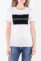 T-shirt INSTITUTIONAL FLOCK | Regular Fit CALVIN KLEIN JEANS biały