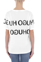 T-shirt Denalisa_2 | Loose fit HUGO biały