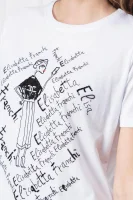 T-shirt | Regular Fit Elisabetta Franchi biały