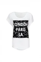London Paris T-shirt GUESS white