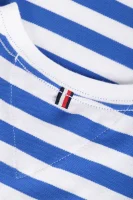 T-shirt AME | Regular Fit | pique Tommy Hilfiger biały