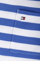 T-shirt AME | Regular Fit | pique Tommy Hilfiger biały