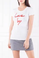 T-shirt | Slim Fit Love Moschino biały