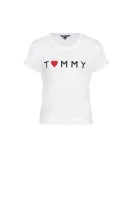 Heart T-shirt Tommy Hilfiger white